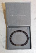 Boxed Under The Rose Gents Leather Bracelet RRP £50 (4705521)