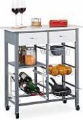 Boxed Relax Days 1 Wood And Metal Kitchen Storage RRP £100 (18104)  (Appraisals Available Upon