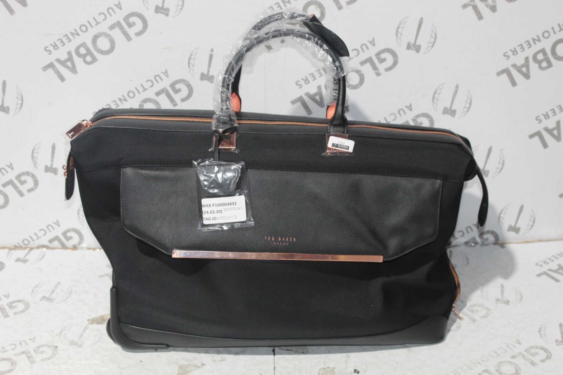 Ted Baker Take Flight Black Large Trolley Duffle Bag RRP £260 (135073) (Appraisals Available)