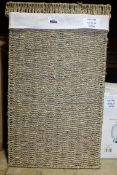 Natural Wicker Crest Laundry Basket RRP £120 (14794) (Appraisals Available)