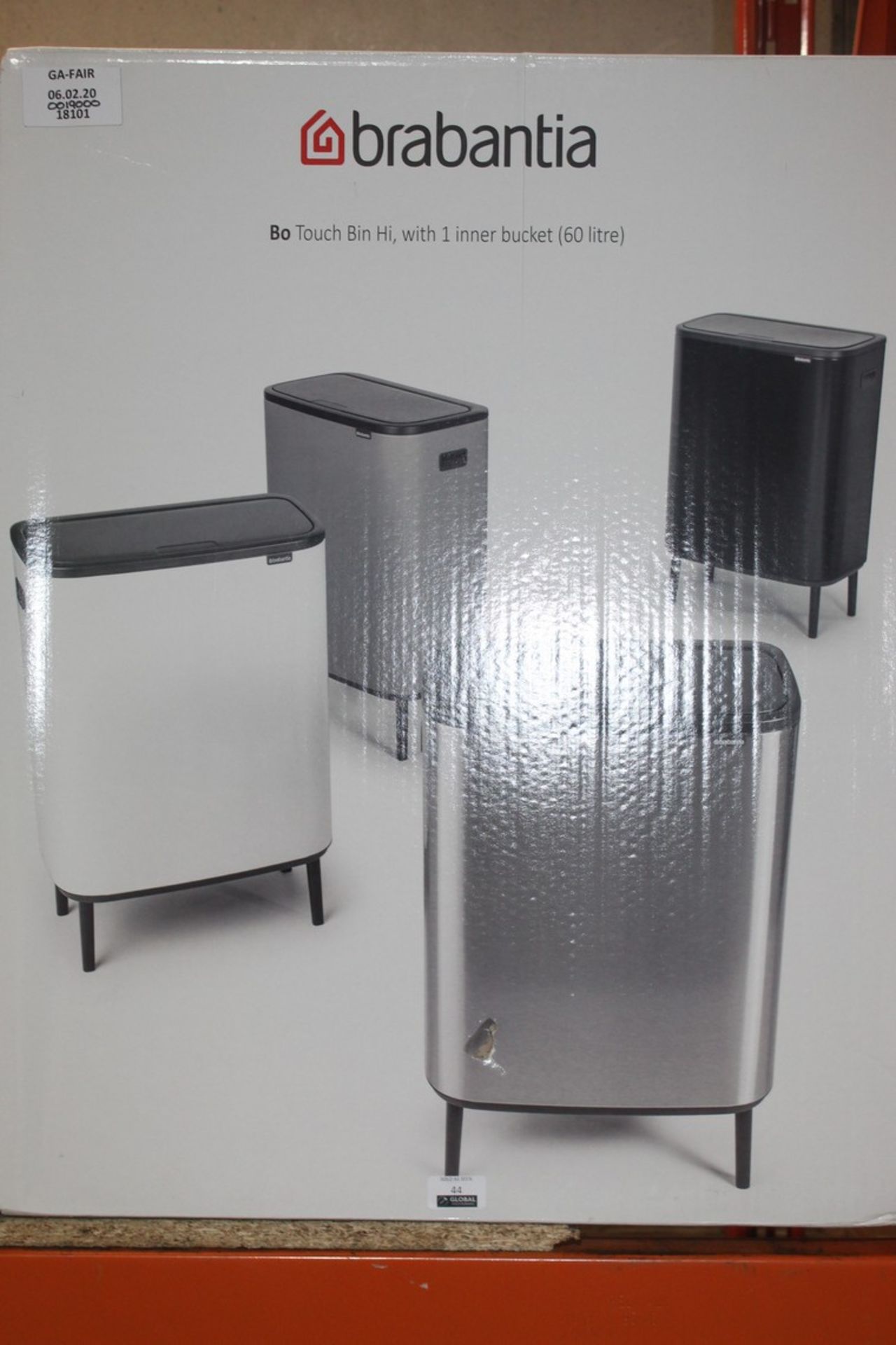 Boxed Brabantia Touch Bin RRP £190 (18101) (Appraisals Available)
