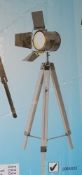 Boxed Nave Tripod Floor Standing Lamp In Silver RRP £90 (18243) (Appraisals Available Upon Request)