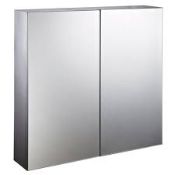 Boxed Stainless Steel Mirrored Wall Cabinet RRP £100 (18561) (Appraisals Available)