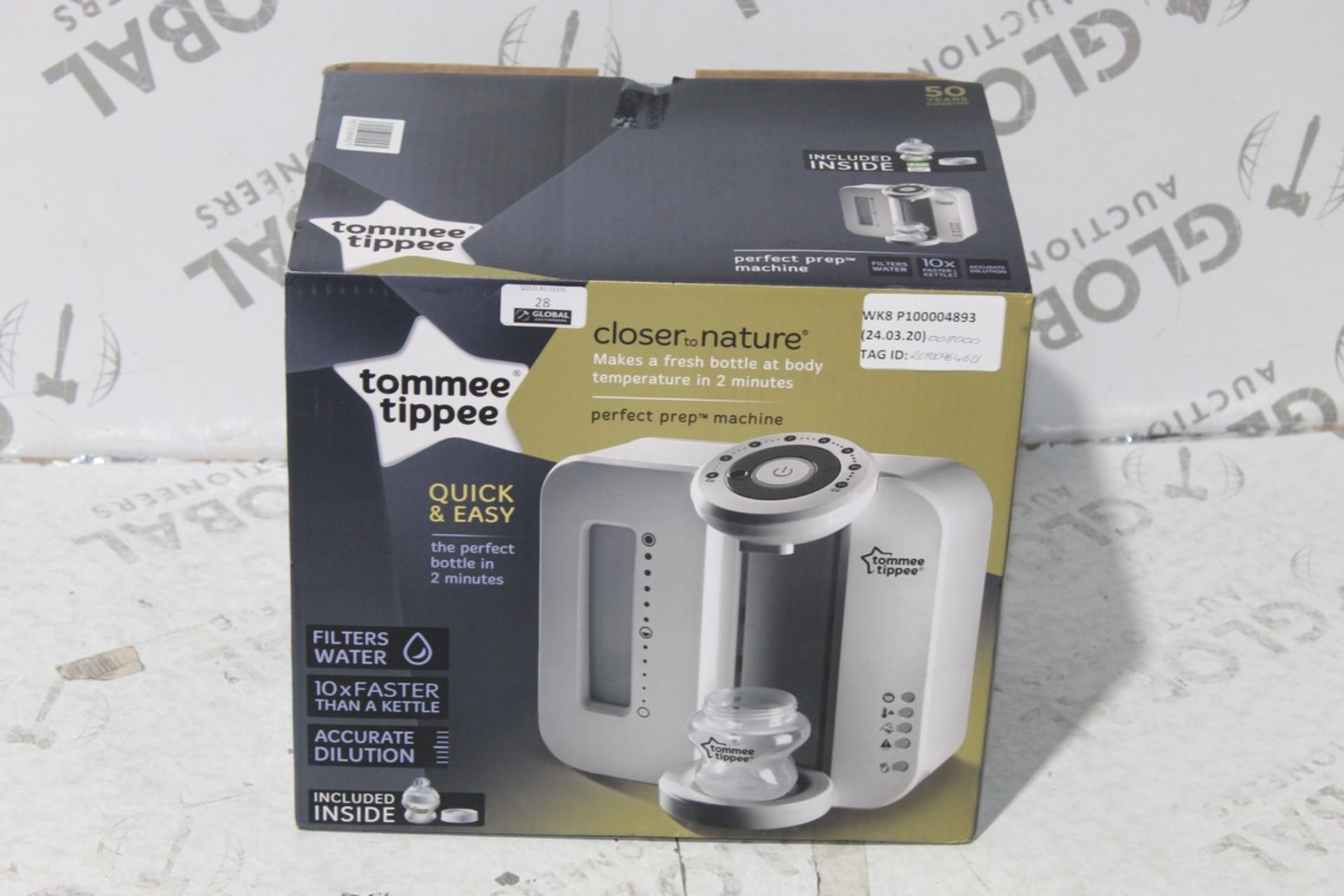 Boxed Tommee Tippee Closure to Nature Electric Bottle Warming Station RRP £80 (RET00964621) (