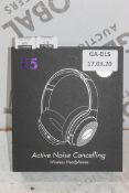 Boxed Brand New Pair Of E5 Active Noise Cancelling Headphones RRP £55 (Appraisals Available Upon