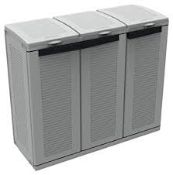 Boxed Terry Milano Storage Eco Cab Free Wheelie Bin Storage Hut RRP £80 (14794) (Appraisals