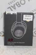 Boxed Brand New Pair Of A9 Urban Traveller ANC Bluetooth Headphones RRP £50 (Appraisals Available