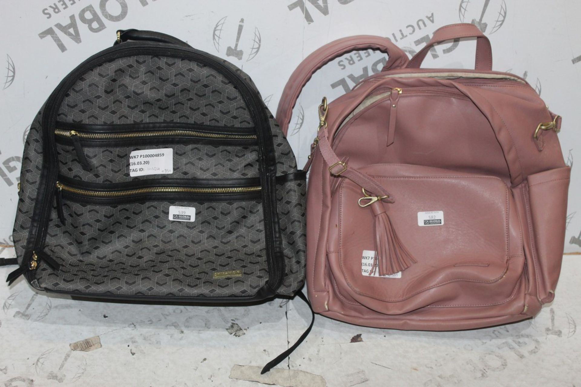 Assorted Leather SkipHop Easy Clean Changing Bags RRP £80-£100 Each (85703) (111537) (111524) (