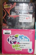 Boxed Assorted Children's Toy Items to Include Play Foam Mega Packs, Mega Muscle Remote Control