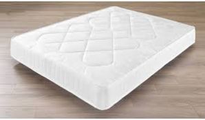 135cm Double Coil Sprung Mattress RRP £135 (18351) (Appraisals Available Upon Request)