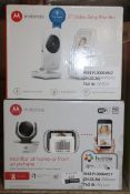 Boxed Assorted Motorola Connect Baby Monitor Sets RRP £50 (135829) (135749) (Appraisals Available
