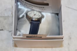 Boxed Lorus Blue Leather Strap Designer Wrist Watch RRP £35 (93245)