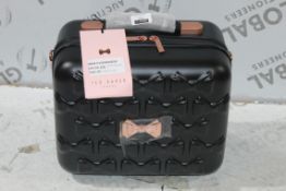 Ted Baker London Small Hard Shell Black & Rose Gold Vanity Box RRP £135 (135148) (Appraisals