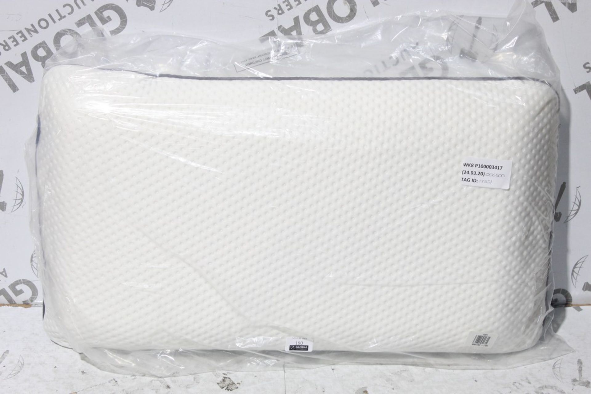 Memory Foam Emma Standard Pillow RRP £65 (1701)  (Appraisals Available Upon Request)