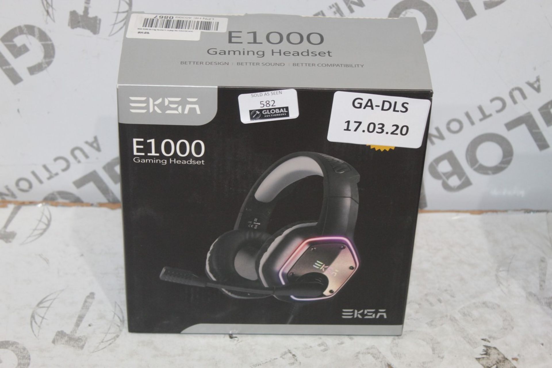 Boxed Brand New Black and Grey EKSA E1000 Gaming Headsets RRP £45 Each (Appraisals Available Upon