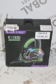 Boxed Brand New Pairs Of EKSA E1000 Black And Green Gaming Headsets With 7.1 Channels Surround Sound