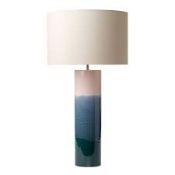 Boxed Ignatio Multi Colored Hand Glazed Ceramic Table Lamp Base Only RRP £75 (15603) (Appraisals