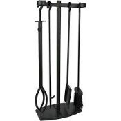 Boxed Iron & Clay Fire Poker Set RRP £100 (134991) (Appraisals Available)