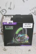 Boxed Brand New Pairs Of EKSA E1000 Black And Green Gaming Headsets With 7.1 Channels Surround Sound