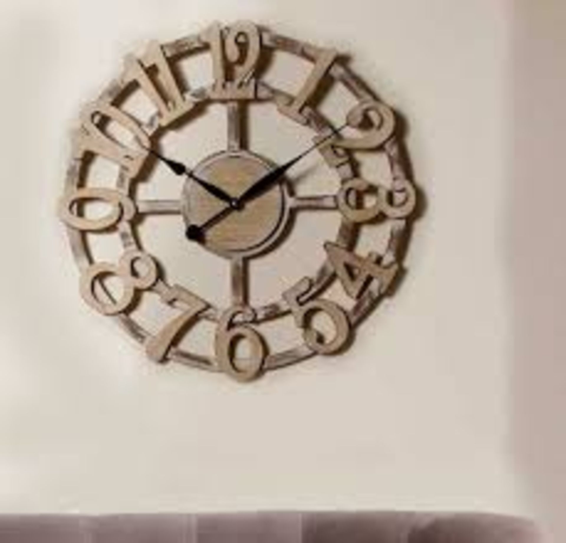 Assorted Wooden And Metal Designer Wall Clocks By Pacific Home And Wanduhraus RRP £50-60 Each (