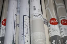 Assorted Brand New And Sealed Rolls Of Wallpaper By Cole And Son Sanderson Mini Moderns And