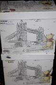 Boxed Christopher Robin Winnie The Pooh Comes To London Book End Packs RRP £50  (RET00871766) (