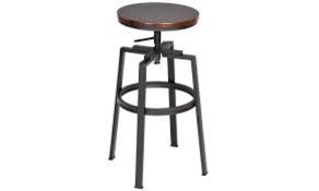 Boxed Amat Walnut Bar Stool RRP £50 (18136) (Appraisals Available Upon Request)