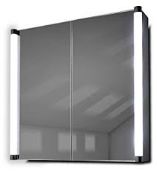 Boxed 70x70cm Surface Mount Mirrored Cabinet With LED Lighting RRP £240 (Appraisals Available Upon