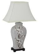 Specific Lighting Blossom Ceramic Painted Base Table Lamp RRP £90 (18289) (Appraisals Available Upon