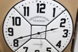 Large Kensington Station Over Sized Clock RRP £105 (13395) (Appraisals Available Upon Request)