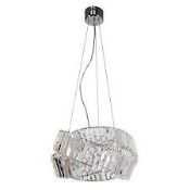 Boxed Home Collection Sasha Pendant Acrylic Glass Ceiling Light RRP £220 (Appraisals Available