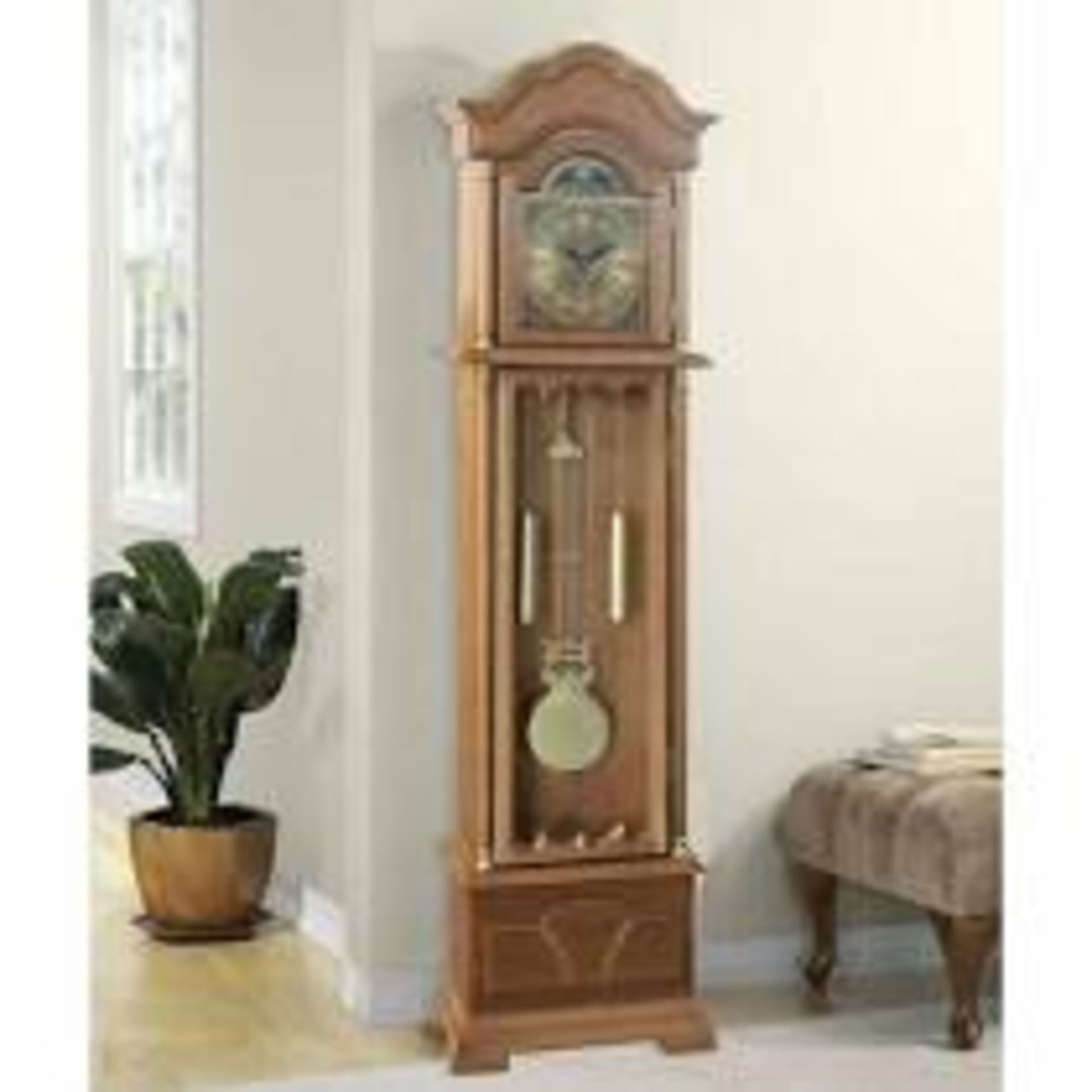 Boxed 72 Inch Mission O Floor Standing Grandfather Clock RRP £205 (16494) (Appraisals Available Upon