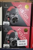 Boxed Brand New Pair One Audio Fusion A70 Black & Red Wireless DJ Headphones RRP £50 (Appraisals