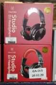 Boxed Brand New Pair One Audio Pro 10R Black & Red DJ Headphones RRP £60 (Appraisals Available