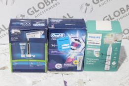 Assorted Oral B & Philips Electric Toothbrushes RRP £55-60 Each (Appraisals Available Upon