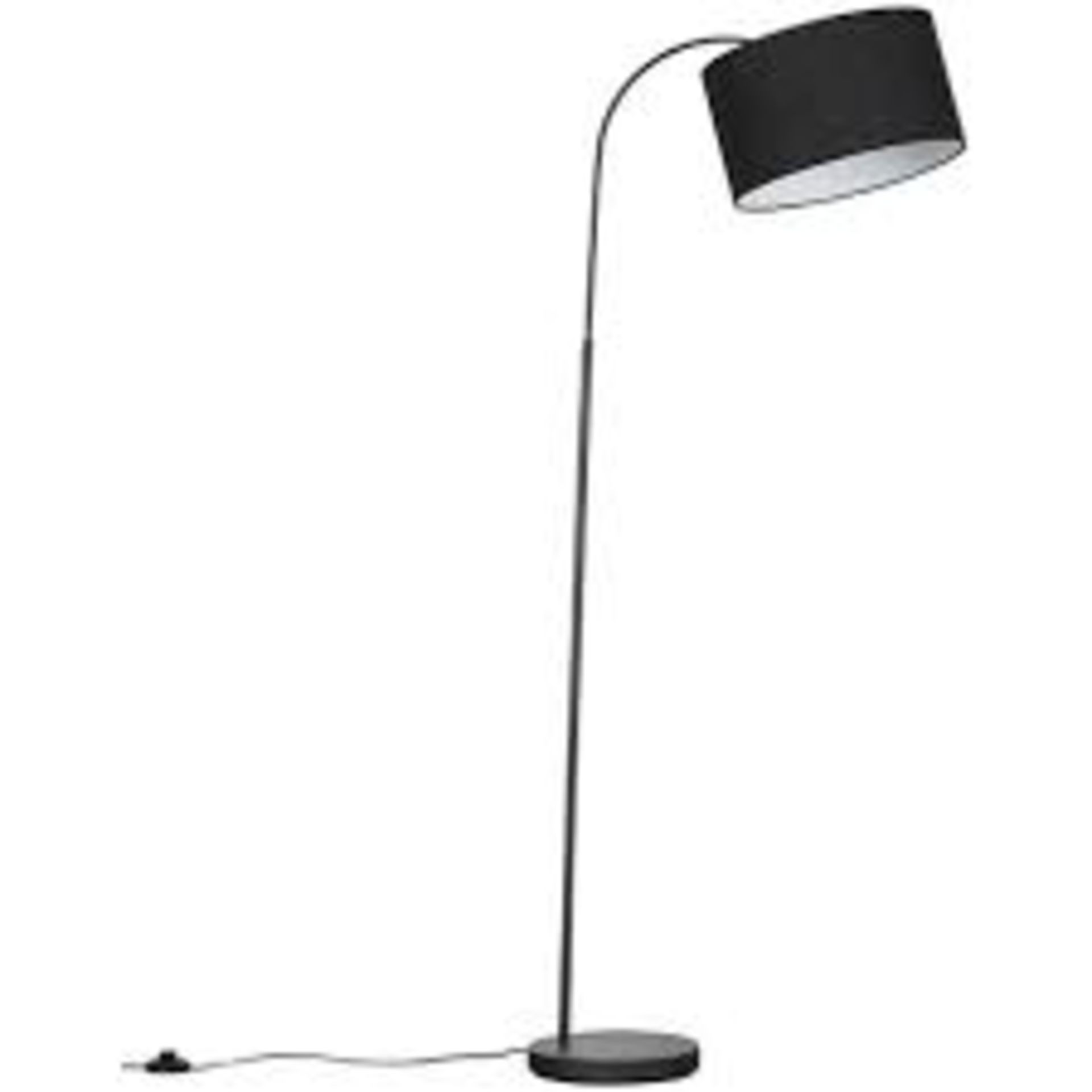 Boxed Mini Sun Curve Trend Dark Grey Floor Standing Lamp RRP £50 (18289) (Appraisals Available