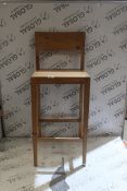 Boxed Donahoe 70cm Oak Bar Stool RRP £125 (18136) (Appraisals Available Upon Request)