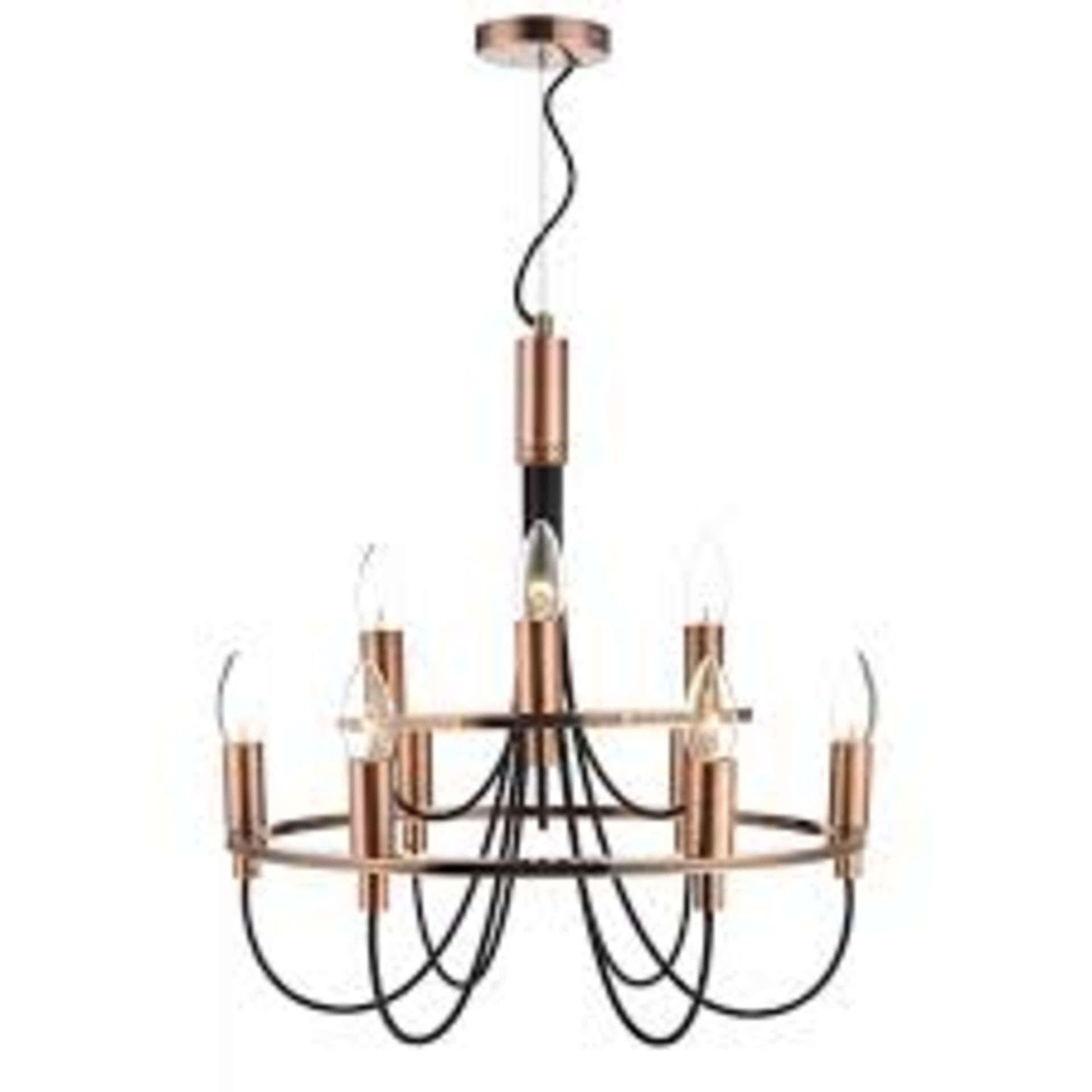 Boxed Home Collection Zach 9 Light Chandelier Style Light RRP £195 (Appraisals Available Upon