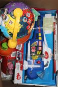 Box to Contain Assortment of Items, Children's Toys, Helicopter, Light & Fly lobes, Pepper Pig