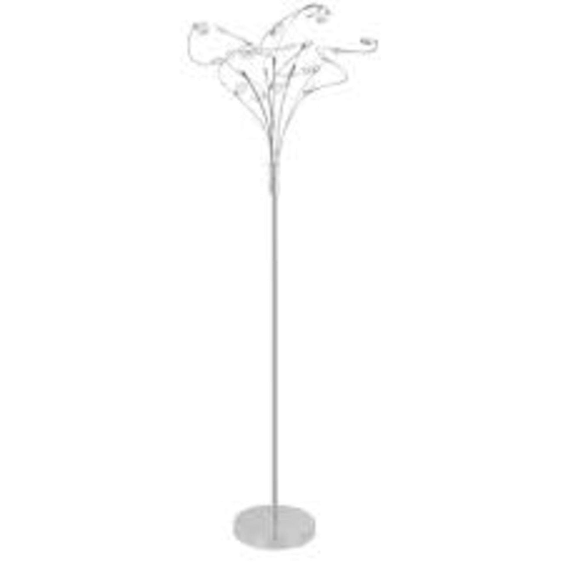 Boxed Home Collection Hannah Stainless Steel & Glass Droplet Floor Light RRP £120 (Appraisals