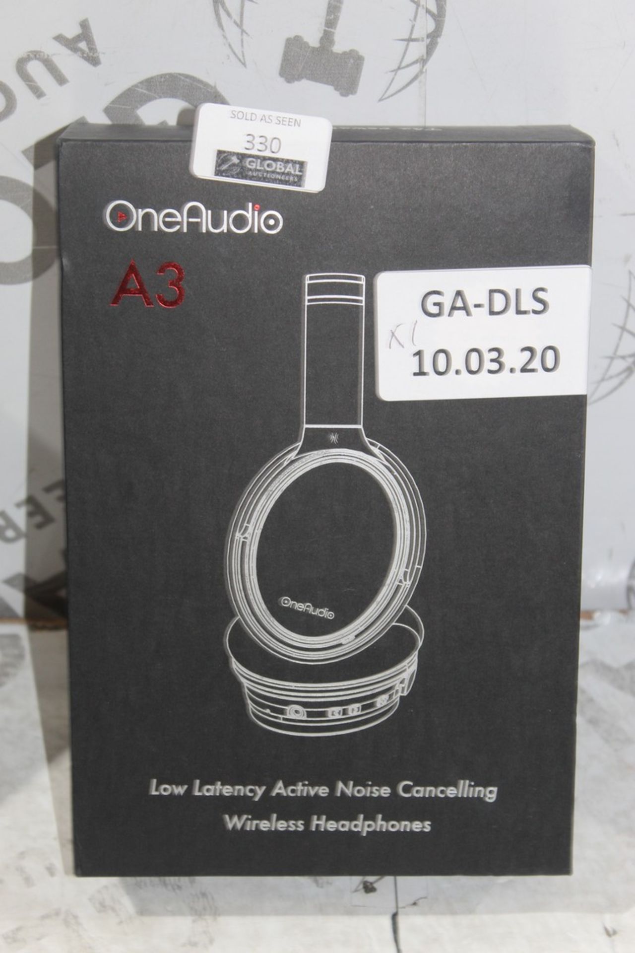 Boxed Pair One Audio A3 Noise Cancelling Headphones RRP £50 (Appraisals Available Upon Request)