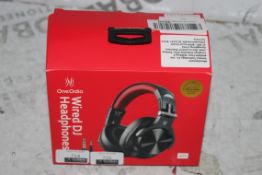 Boxed Brand New Pair One Audio Black & Red Wired D