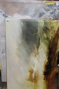 Assorted Coast of Northumberland By JM Turner & Abstract Wall Art RRP £50-70 Each (18098) (
