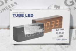 Boxed Tube LED Design Alarm Clock RRP £55 (18289)