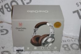 Boxed Brand New Pair One Audio Studio Silver & Brown Wireless Headphones RRP £60 (Appraisals