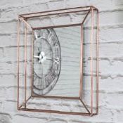 Boxed Hendrick Accents Square Mirror Rose Gold RRP £100 (Appraisals Available Upon Request) (