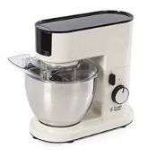 Boxed Russell Hobbs Retro Style Black & White Free Standing Mixer RRP £120 (Appraisals Available