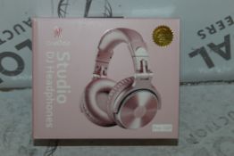 Boxed Brand New Pair One Audio Studio Pink DJ Headphones RRP £40 (Appraisals Available Upon