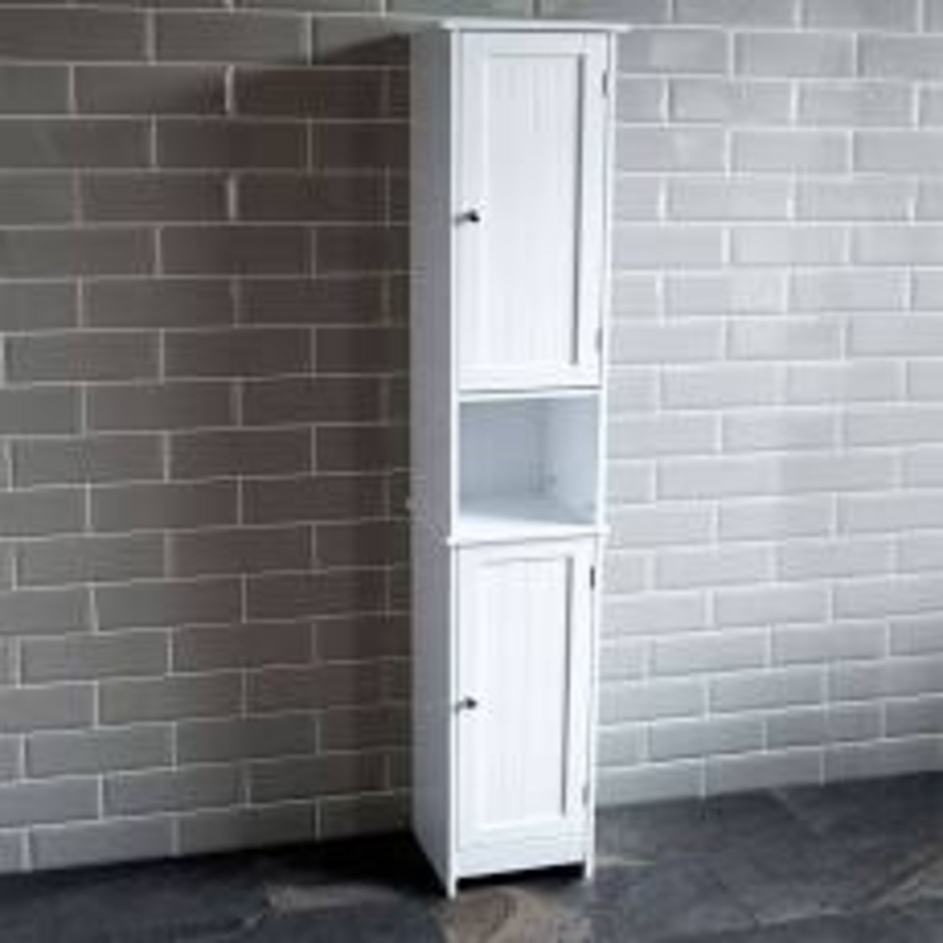 Boxed Bath Veda Priano Tall Bathroom Cabinet RRP £85 (18892) (Appraisals Available Upon Request)