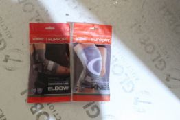 Brand New Live Up Support Elbow & Knee Supports In Various Sizes (Appraisals Available Upon